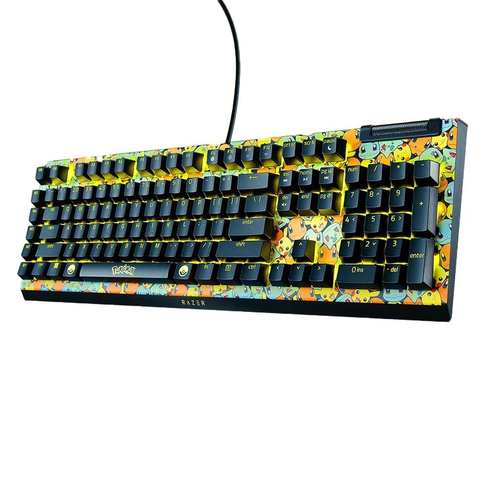 מקלדת מכאנית RAZER BLACKWIDOW V4 X Pokémon Edition