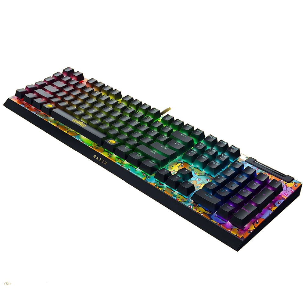 מקלדת מכאנית RAZER BLACKWIDOW V4 X Pokémon Edition