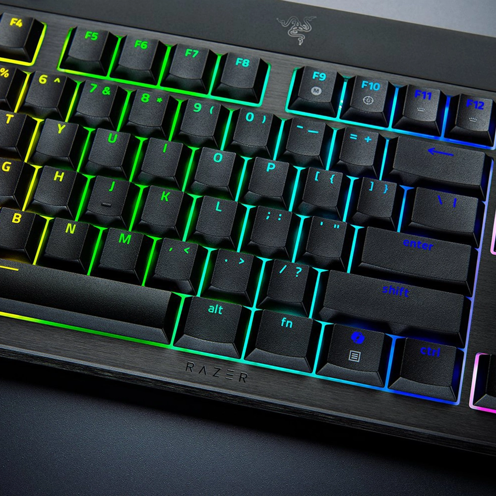 RAZER BLACKWIDOW V4 LOW-PROFILE TENKEYLESS HYPERSPEED – מקלדת מכנית אלחוטית