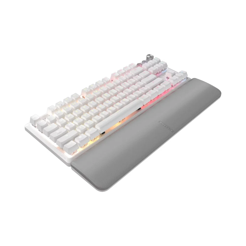 מקלדת גיימינג דגם K70 Pro TKL Hall Effect בצבע לבן מבית Corsair