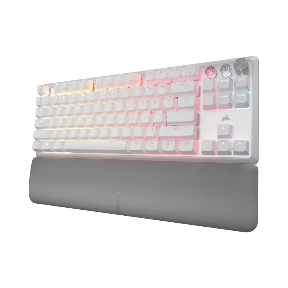 מקלדת גיימינג דגם K70 Pro TKL Hall Effect בצבע לבן מבית Corsair