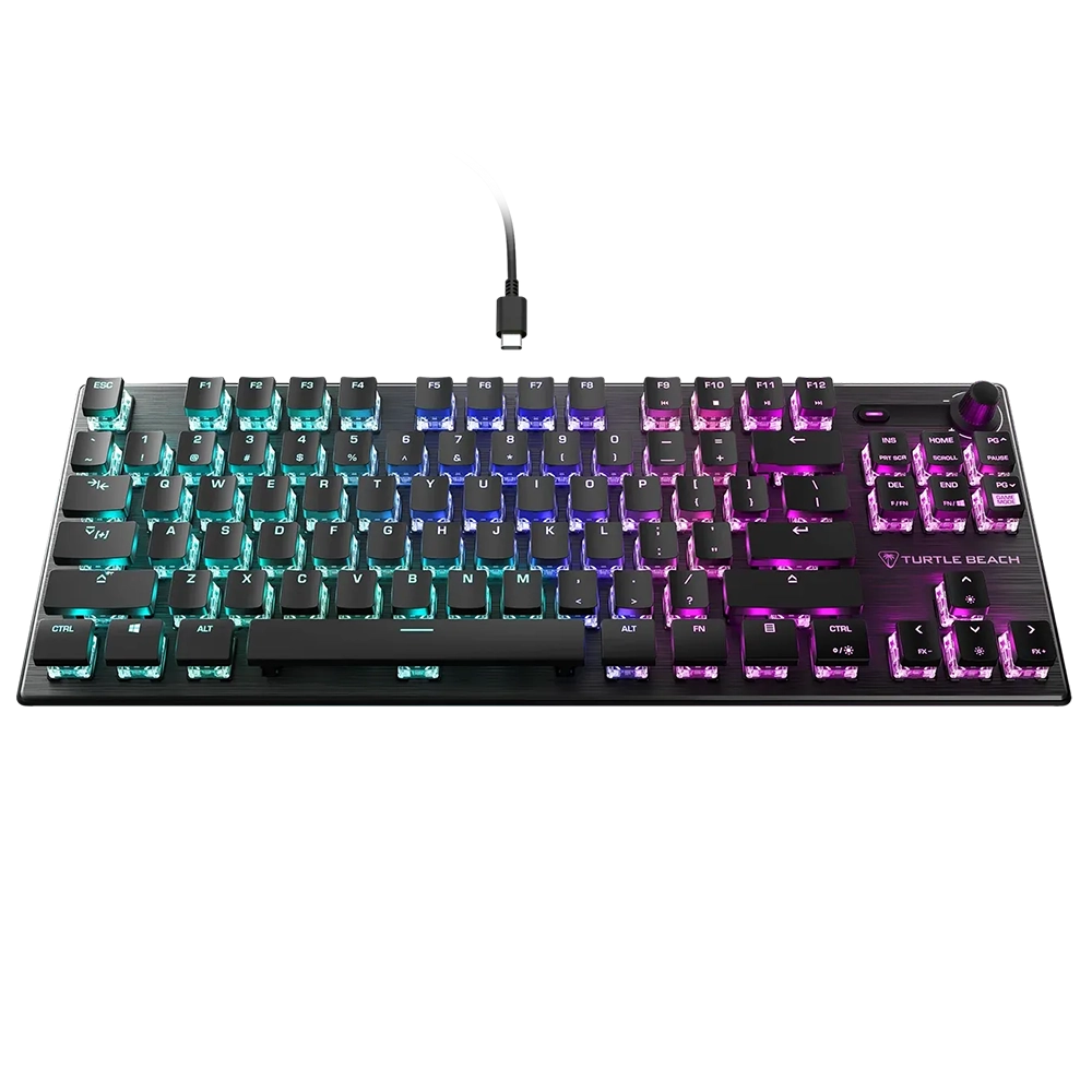 מקלדת גיימינג מכנית קומפקטית Turtle Beach Vulcan TKL