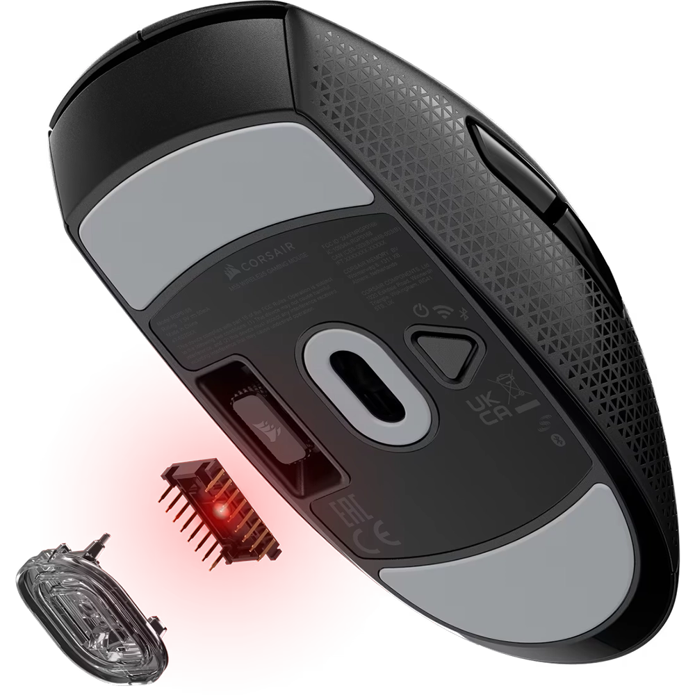עכבר גיימינג אלחוטי Corsair M55 Wireless – עיצוב סימטרי מדויק עם סוללה עוצמתית