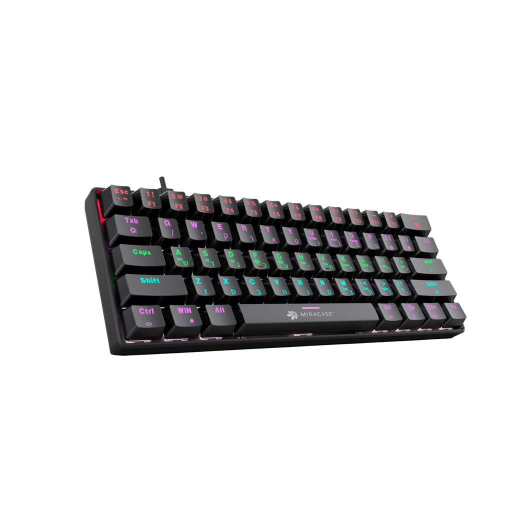 מקלדת מכנית חוטית MMCK100 עם תאורת RGB מבית Miracase