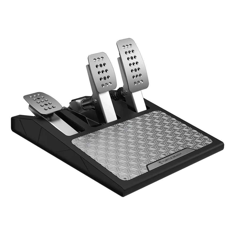 סט הגה ודוושות VelocityOne™ Race – תואם Xbox ו־PC – מבית Turtle Beach