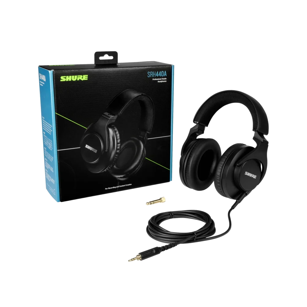 אוזניות סטודיו מקצועיות SRH440A מבית SHURE