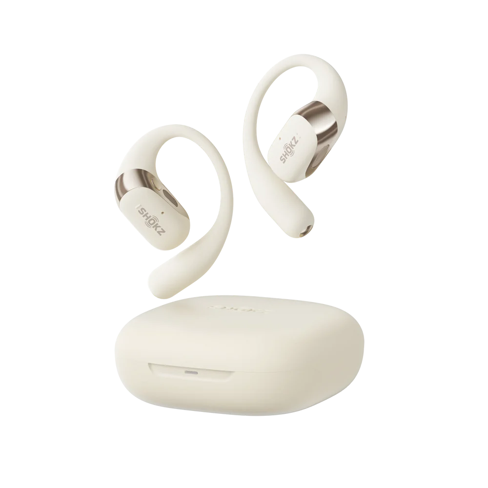 אוזניות אלחוטיות Shokz OPENFIT 2 בז'