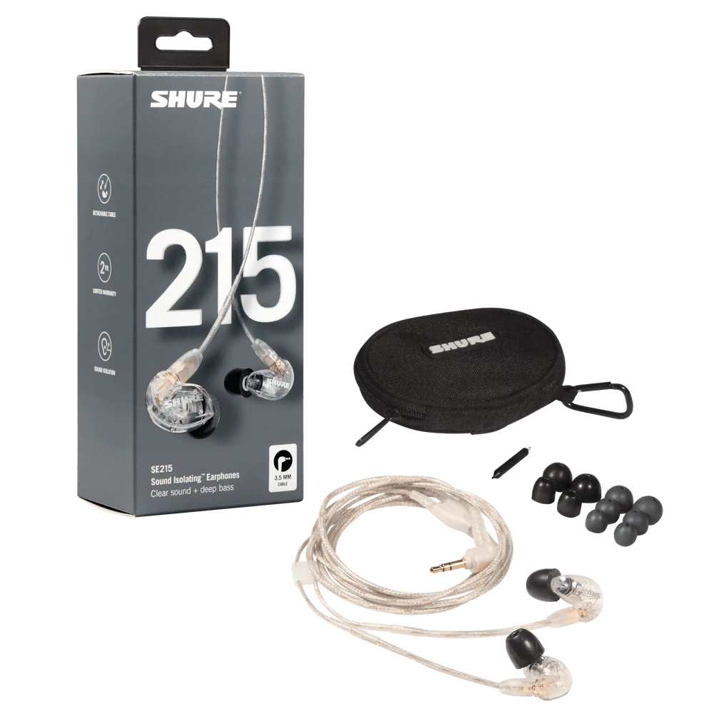 Shure SE215-CL-EFS – אוזניות חוטיות