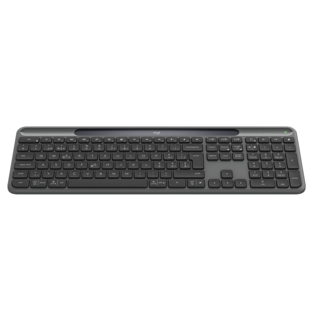 LOGITECH SLIM SOLAR + GRAPHITE – מקלדת סולארית אלחוטית