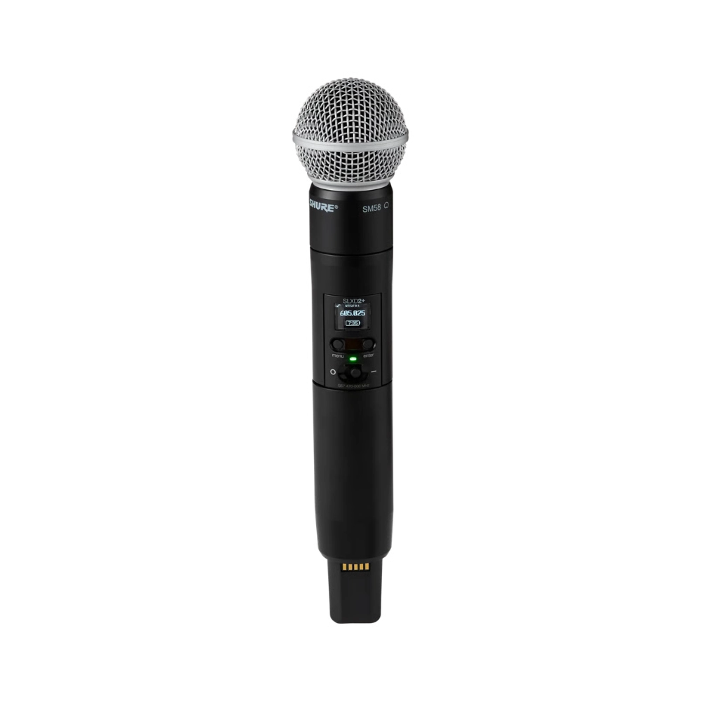 מערכת מיקרופון אלחוטית דגם SLXD24+/58 מבית Shure