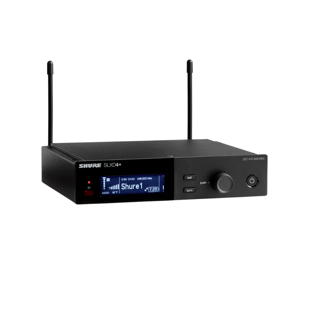 מקלט אלחוטי דיגיטלי דגם SLXD4+ מבית Shure