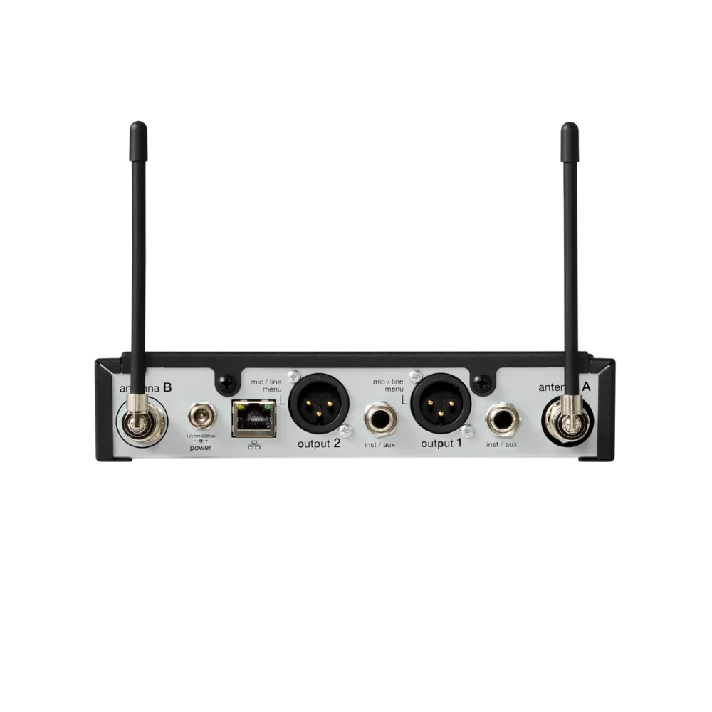 מקלט אלחוטי דיגיטלי דו-ערוצי דגם SLXD4D+ מבית Shure