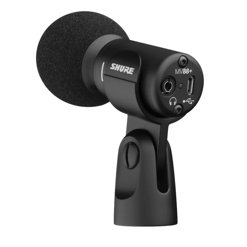 MV88+ Stereo USB מיקרופון סטריאו דינמי מבית SHURE