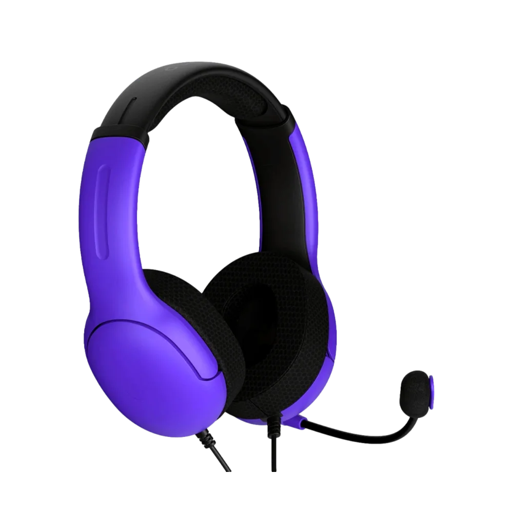 אוזניות חוטיות דגם PDP Airlite ל-PS5 בצבע סגול מבית Turtle Beach