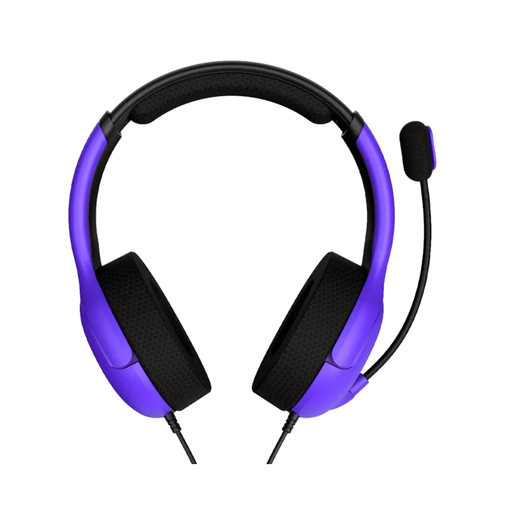 אוזניות חוטיות דגם PDP Airlite ל-PS5 בצבע סגול מבית Turtle Beach
