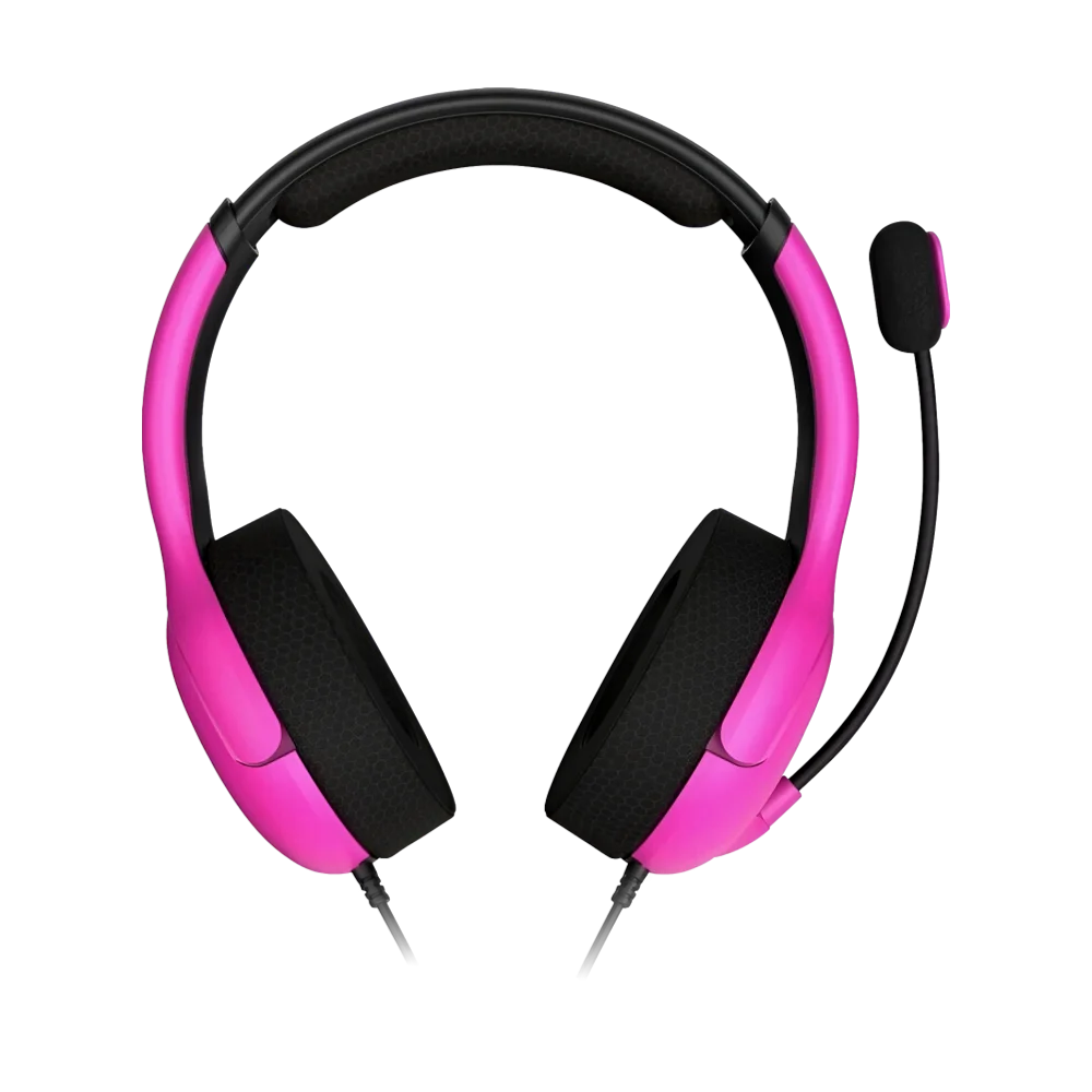 אוזניות חוטיות דגם PDP Airlite ל-PS5 בצבע ורוד מבית Turtle Beach