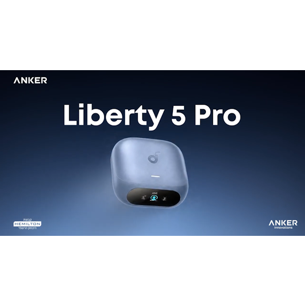 אוזניות ANC מתקדמות soundcore Liberty 5 Pro בצבע שחור