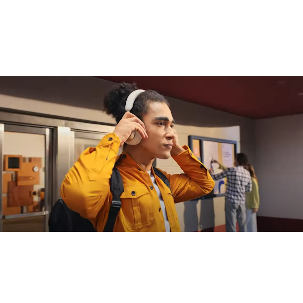אוזניות קשת soundcore Space One Pro On-Ear בצבע לבן