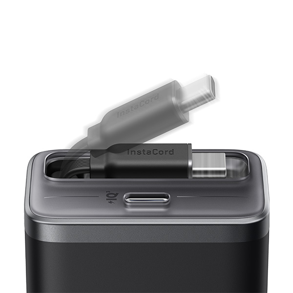 מטען קיר משולב כבל Anker Nano Charger 35W with USB-C cable בצבע שחור