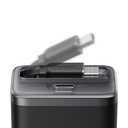 מטען קיר משולב כבל Anker Nano Charger 35W with USB-C cable בצבע שחור