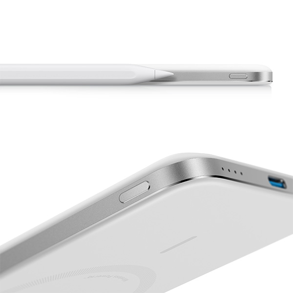 סוללת גיבוי אלחוטית Anker Nano Slim 5000mAh בצבע לבן