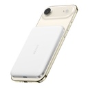 סוללת גיבוי אלחוטית Anker Nano Slim 5000mAh בצבע לבן