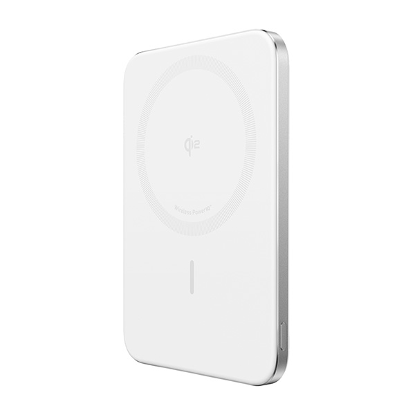 סוללת גיבוי אלחוטית Anker Nano Slim 5000mAh בצבע לבן