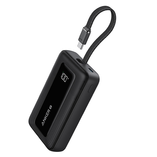 סוללת גיבוי ניידת קומפקטית Anker Zolo Power Bank 30W 10000mAh בצבע שחור