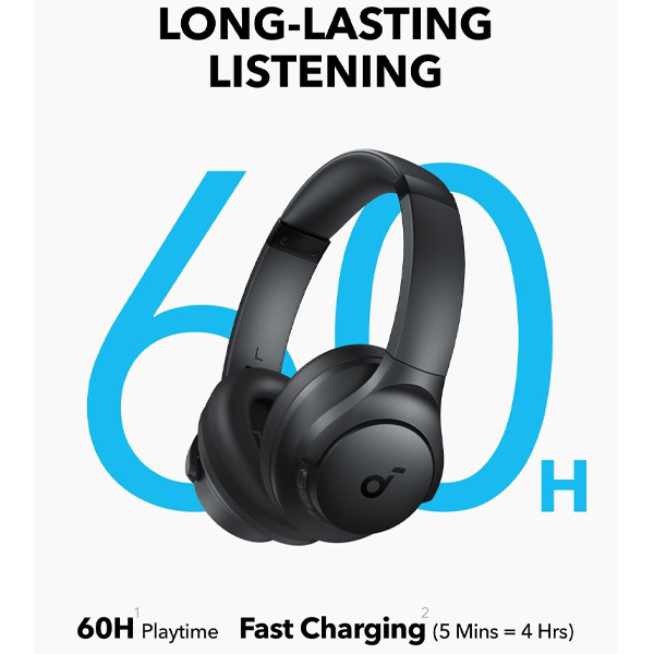 אוזניות קשת soundcore Q11i On-Ear בצבע שחור