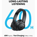 אוזניות קשת soundcore Q11i On-Ear בצבע שחור