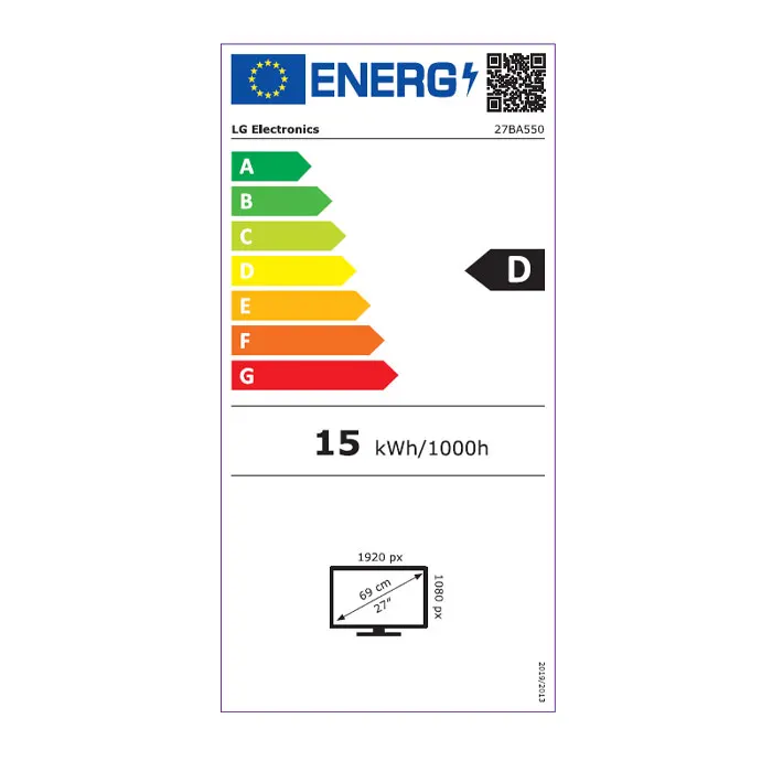 מסך מחשב מקצועי "27 IPS FHD תוצרת LG דגם: 27BA550-B