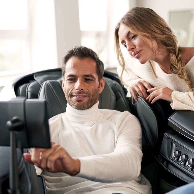 כורסת עיסוי SKYLINER 3 אפור / שחור