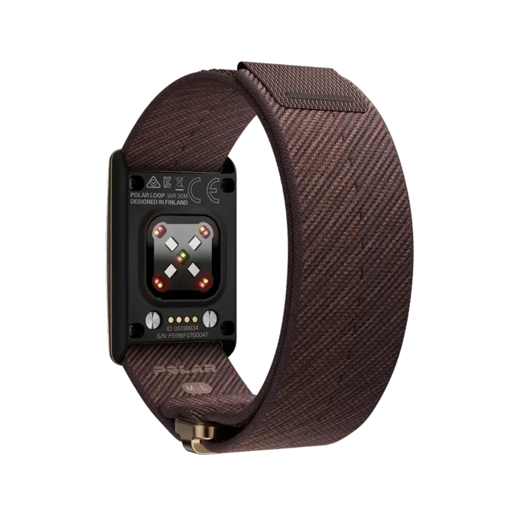 צמיד כושר חכם ללא מסך POLAR LOOP בצבע חום – Brown Copper S-L