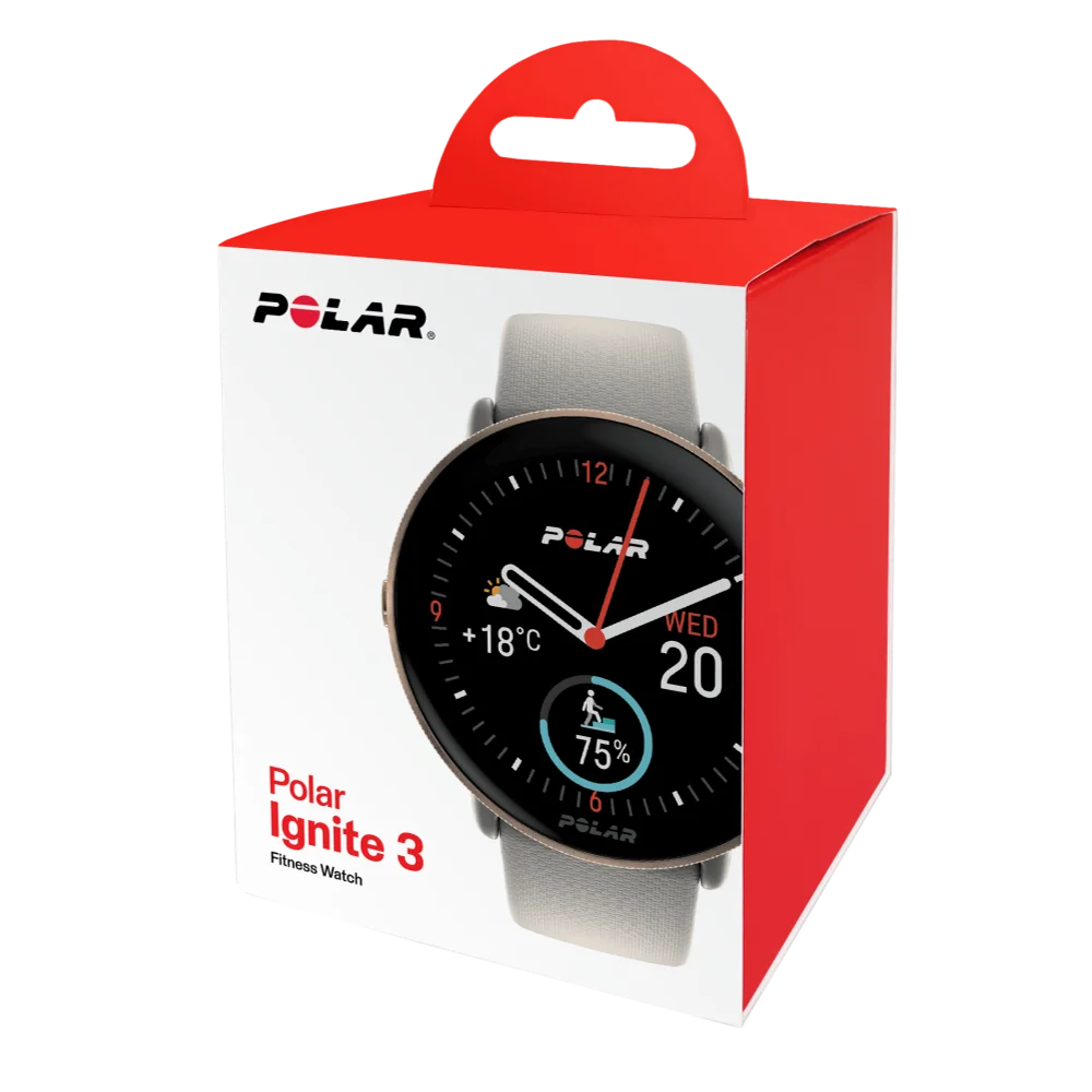 שעון כושר Polar Ignite 3 חול-זהב