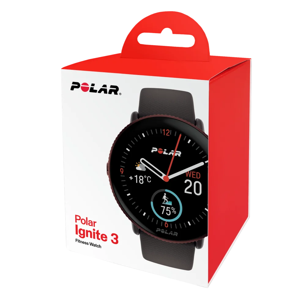 שעון כושר Polar Ignite 3 חום-שנהב