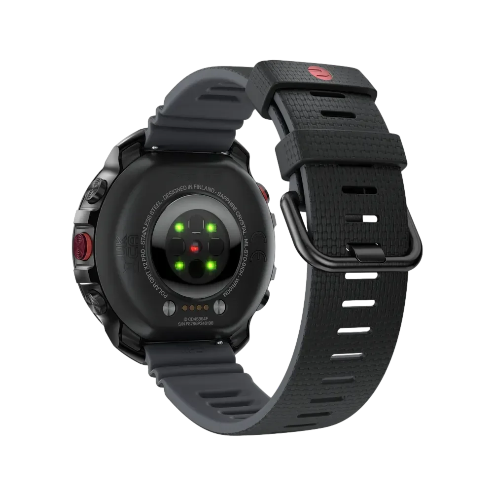 Polar Grit X2 Pro שעון ריצה מתקדם עם GPS בצבע שחור