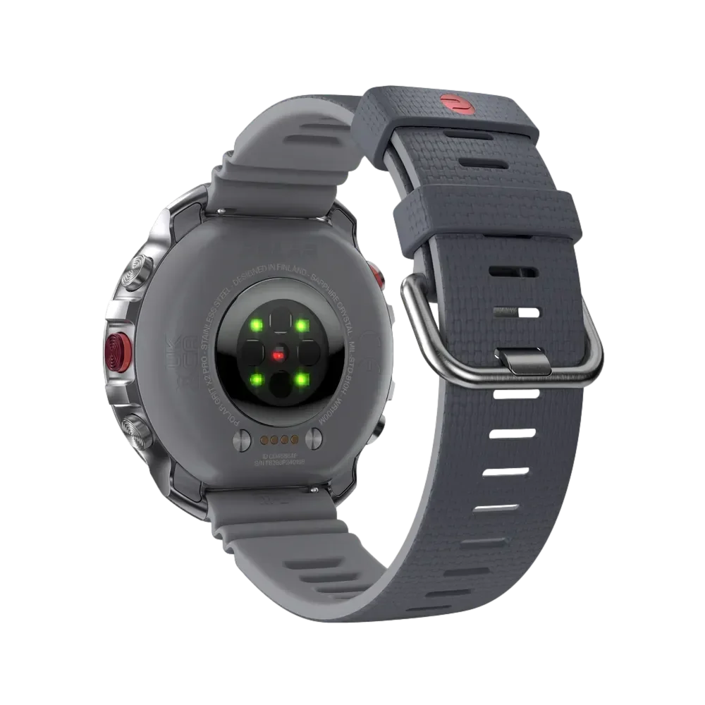 Polar Grit X2 Pro שעון ריצה מתקדם עם GPS בצבע אפור\כסף