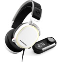 אוזניות גיימרים צבע לבן SteelSeries Arctis ArctisPro+GameDAC