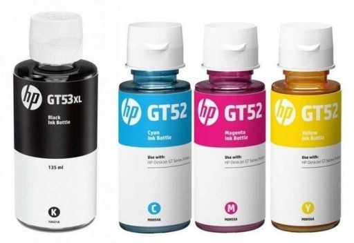 סט בקבוקי דיו מקוריים HP GT53XL+GT52
