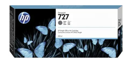 ראש דיו מקורי אפור HP 727 XL F9J80A (300 מ"ל)