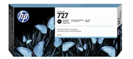 ראש דיו שחור פוטו HP 727 XL F9J79A (300 מ"ל)