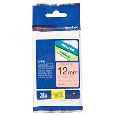 TZe-B31 סרט מקורי למדפסת מדבקות 12 ממ כתב שחור/סרט כתום זוהר Brother