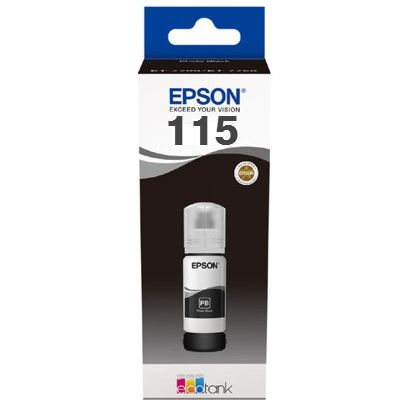 ראש דיו שחור פוטו מקורי 115 EPSON (6,200 דפים)