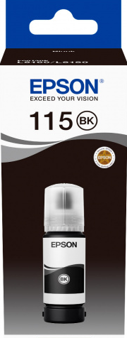 ראש דיו שחור פיגמנט מקורי 115 EPSON ECOTANK PIGMENT BLACK INK BOTTLE