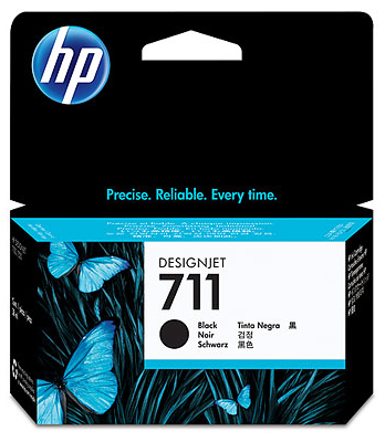 ראש דיו שחור מקורי HP 711 CZ129A (38 מ"ל)