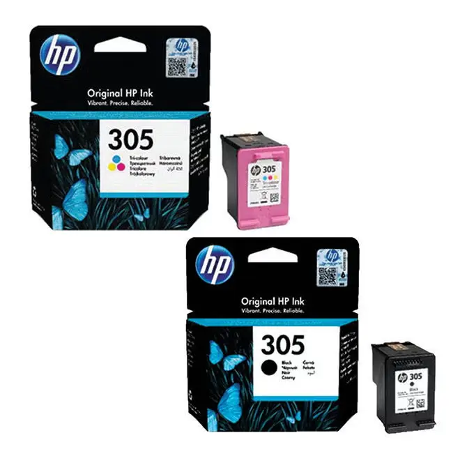 סט ראשי דיו מקוריים HP 305XL (240 דפים בשחור ו 200 בצבע)