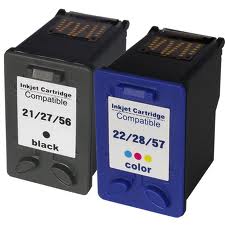 זוג ראשי דיו תואמים HP 56 C6656A + HP 57 C6657A