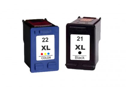 זוג ראשי דיו תואמים HP 9351 21 + HP 9352 22