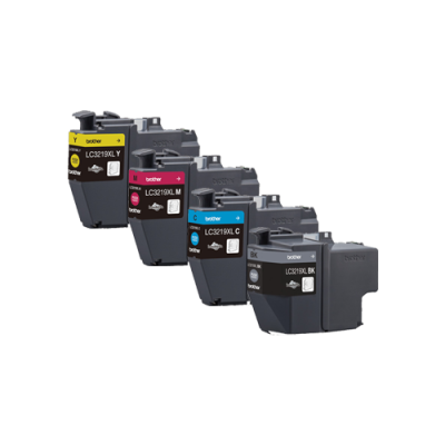 סט 4 ראשי דיו מקוריים Brother LC3219XL
