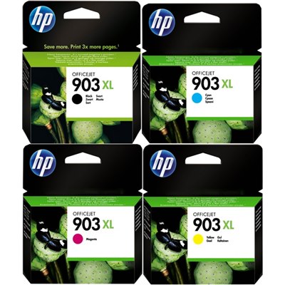 סט ראשי דיו מקוריים HP 903XL (825 דפים)